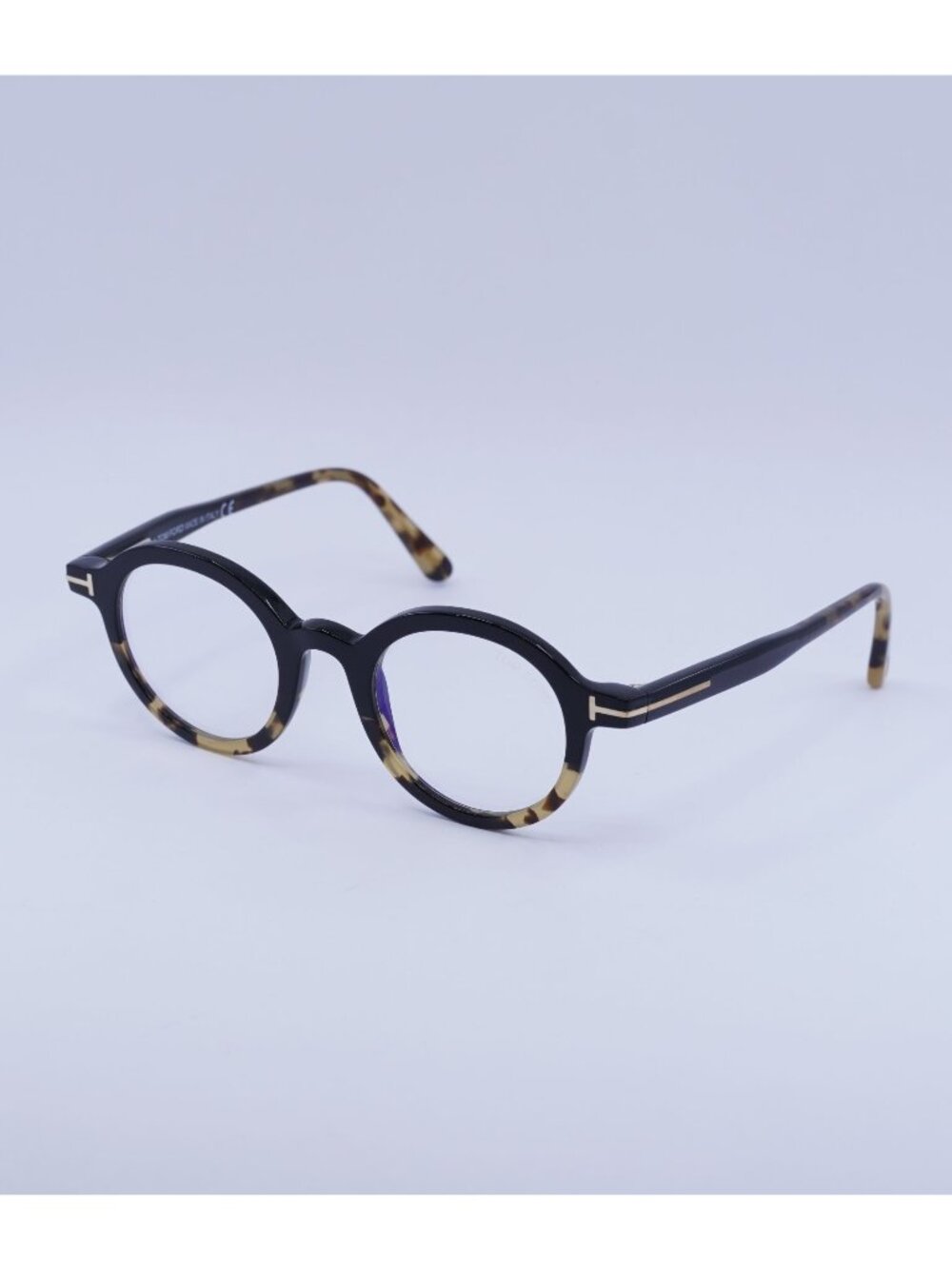 Tom Ford FT5664-B 005 Eyeglasses Black Havana 45mm Round Frame